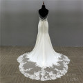 New Design See Through Lace Pattern ball gown wedding dresses bridal